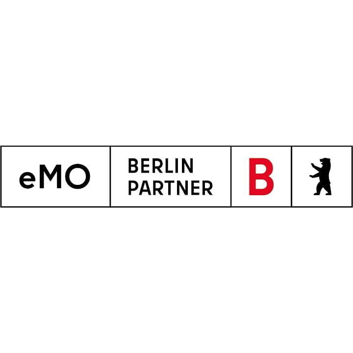 Logo CoBranding eMO & Berlin Partner für Wirtschaft und Technologie GmbH